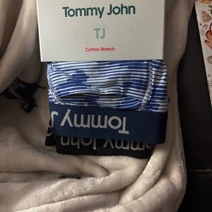 Tommy John Blue and Black Boxer Briefs